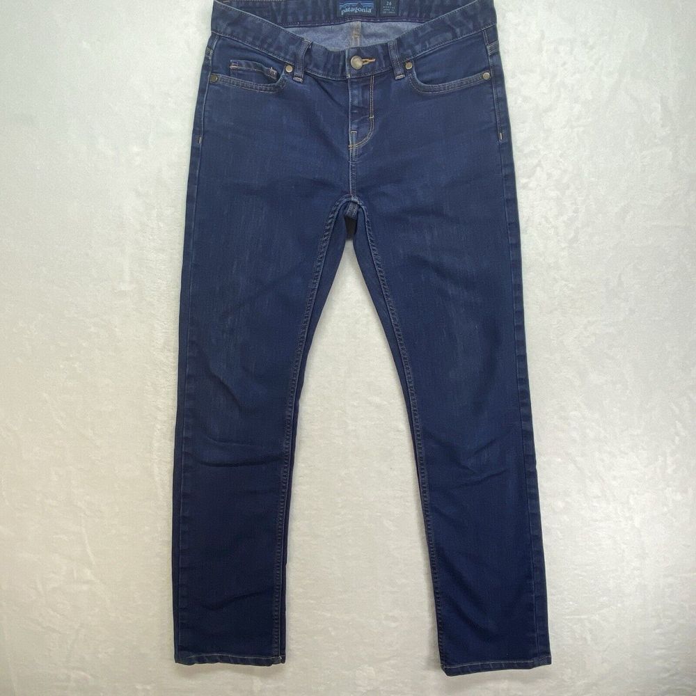 Patagonia Jeans Womens 26 (2) Straight Regular Blue Denim Organic Pants Casual